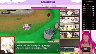 lewdneko is playing evenicle part 14, and it's getting cute with big tits and creampie 😘