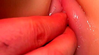 Stroke the pretty pussy of this real doll close up