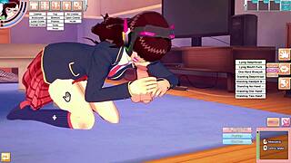 D.Va gets fucked hard in the room!