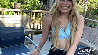 Bjraw Deep In Destiny 18+ Cruzs Throat With Big Cock Rimjob And Small Tits