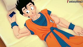 Chichi and Gohan cuckold Goku in Dragon Ball fantasy