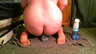 Slut Stuffs Her Ass With Extreme Anal Toys.