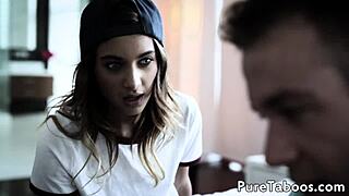 gorgeous brunette bisexual banging her bf so hard