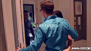 Lesbo lovers Kathia Nobili and Chloé Lacourt lick pussy in pantyhose