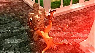 Watch this monstrous foursome? 3d hentai gangbang