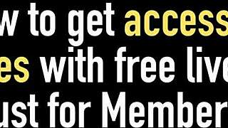 Vicky Vette 穿着丁字裤用Hitachi玩具震动她的阴户