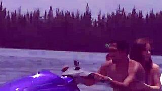 I saw pretty teen coeds in bikinis on the speedboat foursome.