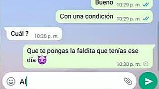 Convincing My Latina Worker To Fuck Via Whatsapp