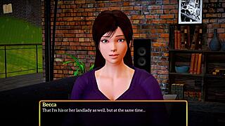 My New Family 412 - Busty Brunette MILF in Erotic Hentai Game 😘