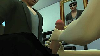 i'm in jorlies office, getting blowbanged and cummed on, oh shit