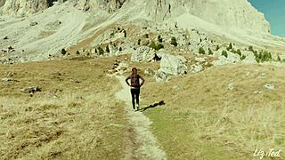 Liz and ted have wild outdoor sex at 3000 meters height in public view