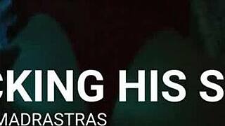 Convince Stepmother To Fuck With Mask!