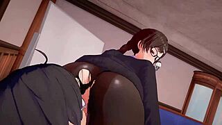 Teen 18+ Couple Fucking Bent Over In 3D Animation