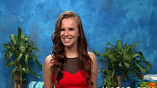 Sexy angel gives massage to chap