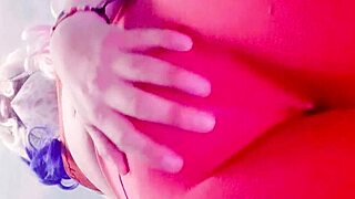 tranny harley quinn fucks round ass hard - maddy diamond