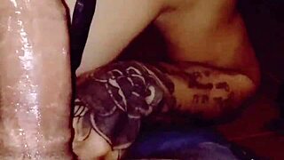 You wanted me to suck your cock so now hold on, my love.