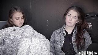 gia derza and evelyn claire lick pussy after kissing