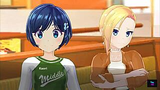 blonde demon king eliza in magicami cartoon with big tits