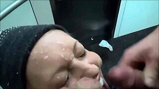 i watched this blonde hottie take two facials