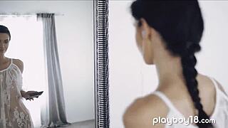 I Watched My Petite Brunette Teen Friend Get Fucked by Her Boyfriend While Dancing