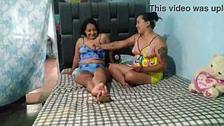 horny stepsister and i take revenge on man by fucking and licking pussy.