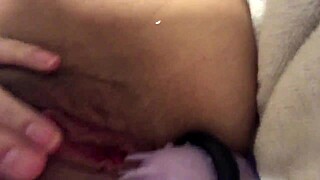 Teen Babe Fingers Ass And Toys With Big Cock