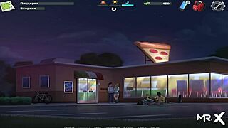 Summertime Saga features a big cock jerking off in the shower scene