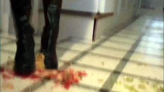 Slaves endure foot humiliation and domination in BDSM torture!