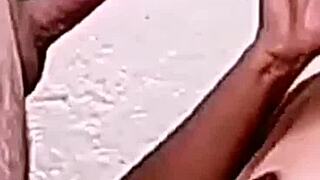 I sucked my husband's cock so good, showed my hairy pussy, he licked my ass, then i rode him to orgasm.