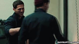 brandon anderson gets deepthroat and anal fucked bareback by his coworker roman todd, so intense