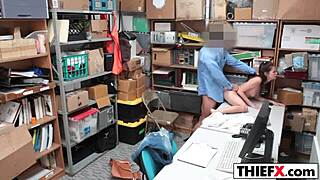 Teen Burglar Chooses Cock Over Cops in Office