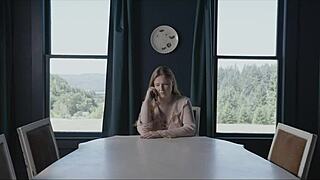 Redhead From Shameless Fucks Guy During Mourning at Home