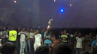 Sexy Chica Strips Naked at Colombian Salsa Club on Camera