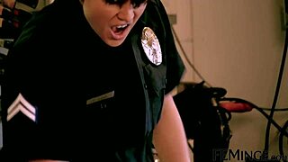 Watch the female police officer get her pussy licked at the party?
