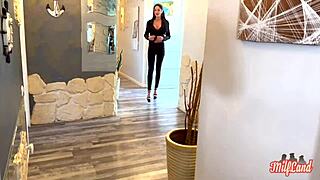 Laura, a plump Italian brunette, loves sex with her big tits and sexy body