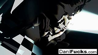 Sexy pornstar Dani Daniels showcases her amazing big tits and wet pussy