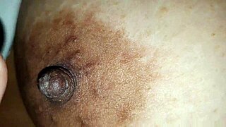 I'm squeezing my step nipples while s