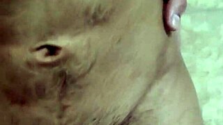 I play with my belly button and cum solo in gay scene