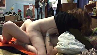 Mature redhead wife shares her natural tits in homemade amateur sex scene with intense fucking and high definition action