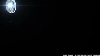 dan ferrari dominates carmen valentina and pounds her hard on the wrestling mat after brutal fight.