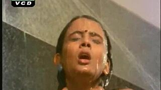 hot desi girl bathing in steamy shower