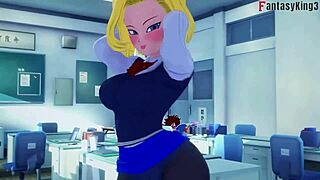 dragon ball zex chapter 2 android 18 and videl want to fuck gohan!!