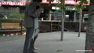 Euro Babe Dominated by Big Dick in Public Hardcore Scene