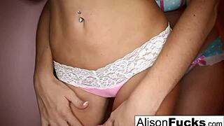 alison tyler and her friend have lesbian fun