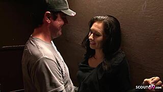 Picked up sexy mature wife at party for hotel action