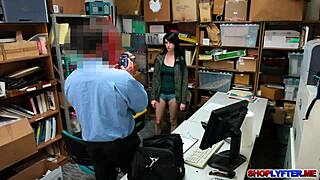 shoplyfter alex harper gets fucked in the office after humiliation