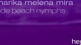 four beautiful girls nude on the beach