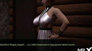 cock stood up while posing in dusklightmanor episode 1 scene 22