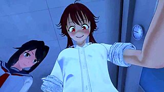 Anime futanari gets pounded in pov anal