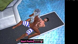 We got caught having fun at the public pool